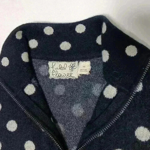 ANTHROPOLOGIE Field Flower 💯  Wool full zip long sweater. Ladies size xs - Picture 6 of 10